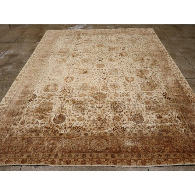Galerie Shabab Collection Mid-20th Century Persian Tabriz Carpet For Sale - Image 4 of 10