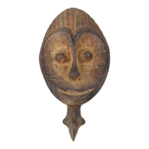 Early 20th Century Yoruba Mask with Bird Wood Nigeria