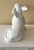 2000s Bassett Hound Dog Figure in Matte White For Sale - Image 6 of 9