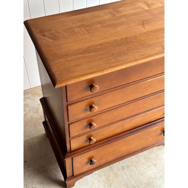 Vintage Walnut Five-Drawer Chest of Drawers With Hidden Cedar Chest, 1930s–1940s For Sale In Greensboro - Image 6 of 18