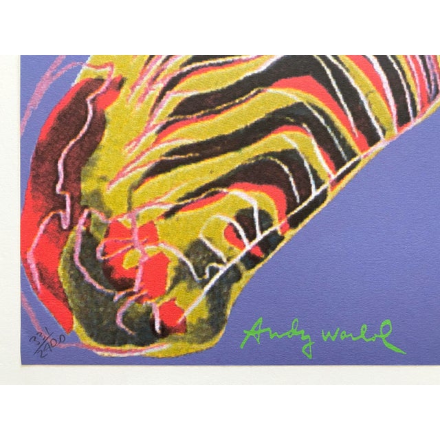 アート・デザイン・音楽 ANDY WARHOL Abstracts Andy Warhol Vintage 1986 Lmtd Edtn Endangered Species Large