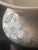 Victorian Antique Victorian Semi Porcelain Spittoon Ridgways Blue White Dog-Rose Pattern For Sale - Image 3 of 8