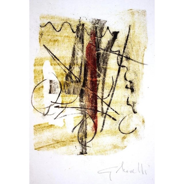 Untitled - Original Monotype by Gastone Novelli - 1957 1957 For Sale - Image 4 of 4
