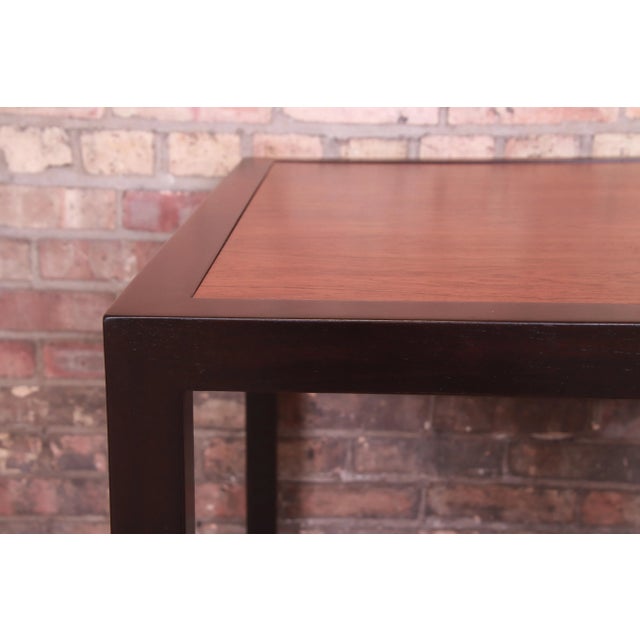 Wood Edward Wormley for Dunbar Rosewood Cocktail Table or Occasional Side Table, Newly Refinished For Sale - Image 7 of 10