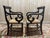 Rustic Straw-Seated Armchairs, Set of 2 For Sale - Image 5 of 10