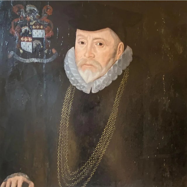 English Hieronimo Custodis Oil on Panel Painting, Portrait of Martin James of Smarden For Sale - Image 3 of 12