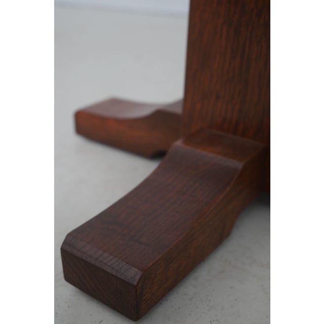 Stickley Mission Oak Arts & Crafts Bistro Table For Sale In Philadelphia - Image 6 of 12