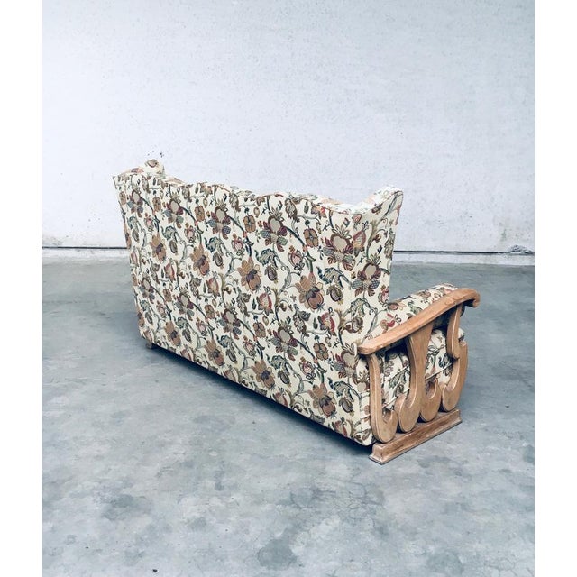 High Wing Back 3-Seater Sofa, 1900s For Sale - Image 10 of 18