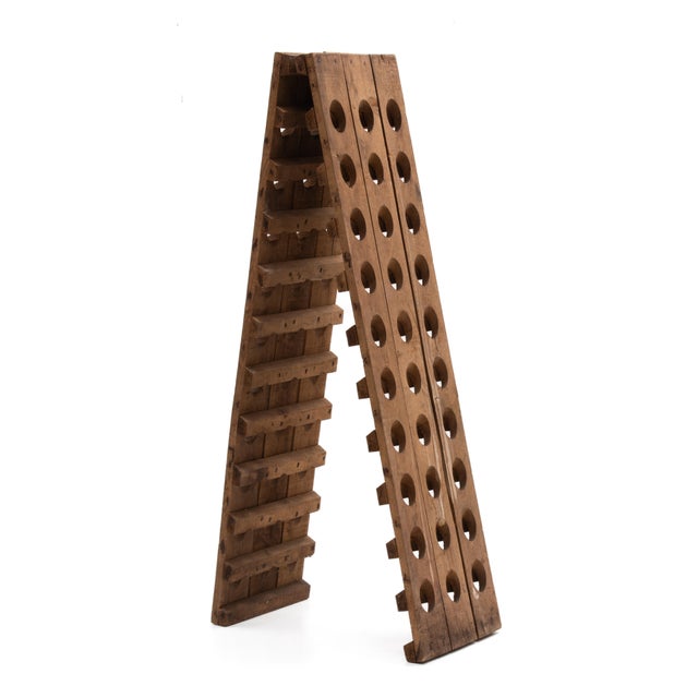 1970s Talliet French Champagne Oak Riddling Rack 1979 For Sale - Image 5 of 11