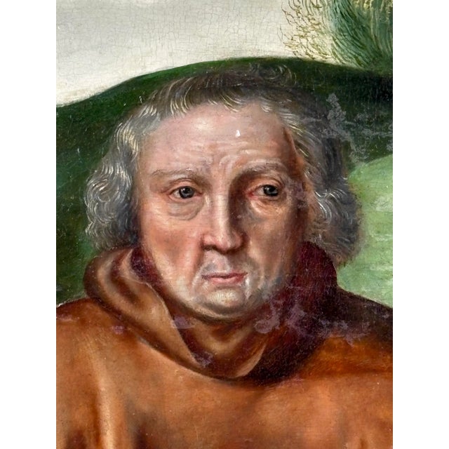 Renaissance Early 16th Century South Netherlandish Portrait of a Man With Spectacles For Sale - Image 3 of 6