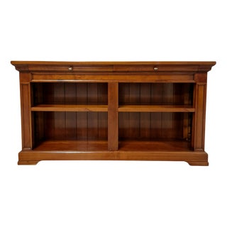 Vintage Wooden Dressing Table with Two Drawers For Sale