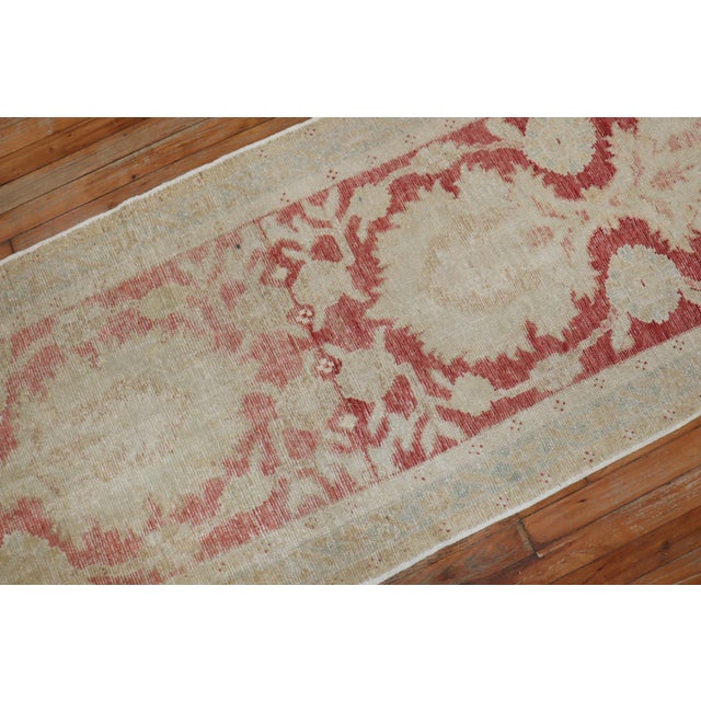 Early 20th Century Zabihi Collection Turkish Oushak Runner - 2'8" x 9'5" For Sale In New York - Image 6 of 8