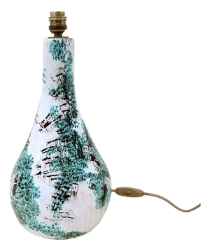 Glazed Ceramic Lamp Base, 1970s