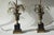Metal Vintage Maison Charles Brass Palm Table Lamps, French Mid-Century Hollywood Regency Pair, "Vase Roseaux" Design, 1950s For Sale - Image 7 of 10