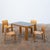 Wood Strip Chairs and Dining Table by Gijs Bakker for Castelijn, 1970s, Set of 5 For Sale - Image 7 of 10