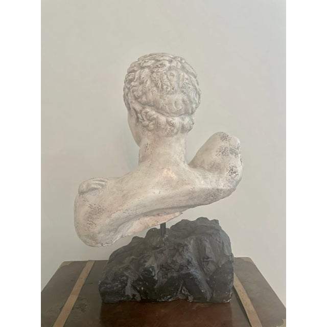 Mid 20th Century Mid Century Ceramic Bust Sculpture For Sale - Image 5 of 5