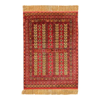 Pasargad DC Double-Sided Hand-Knotted Silk Quchan Rug For Sale