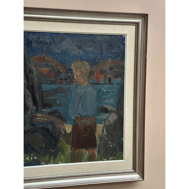 Svan Grandin, Figure, 1960s, Oil Painting on Canvas, Framed For Sale - Image 17 of 18