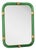 Rectangular Torciglione Wall Mirror Murano Glass in Barovier Style by Simoeng For Sale