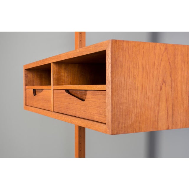 Modular Wall Unit in Teak from Brodrene Jatog Mobelfabrik, 1960s For Sale - Image 4 of 15