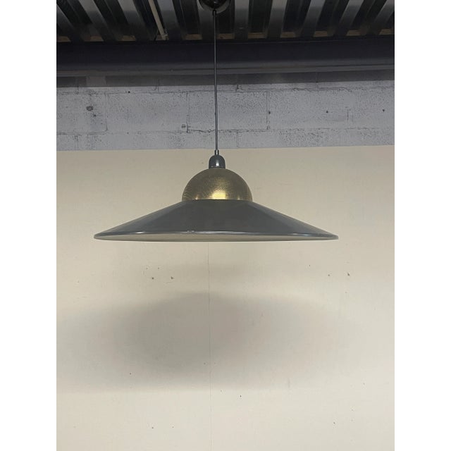 Pendant in Brass and Enameled Metal, 1970s For Sale - Image 11 of 16