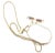 1970s 1970s Erté Folies Diamond Onyx Mother of Pearl Yellow Gold Necklace and Earrings Set, 3 Pieces For Sale - Image 5 of 10