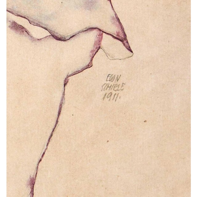 Gustav Klimt Egon Schiele Lithograph "Sleeping Girl" Limited Edition Sign W/Frame *Rare Find For Sale - Image 4 of 4