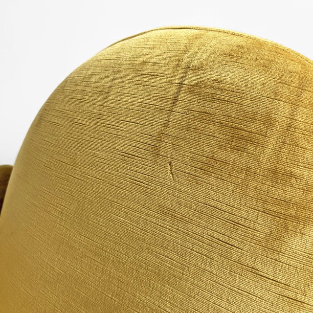 Mid-Century Modern Italian Yellow Velvet Chairs by Tito Agnoli for Poltrona Frau, 1950s, Set of 2 For Sale - Image 18 of 18