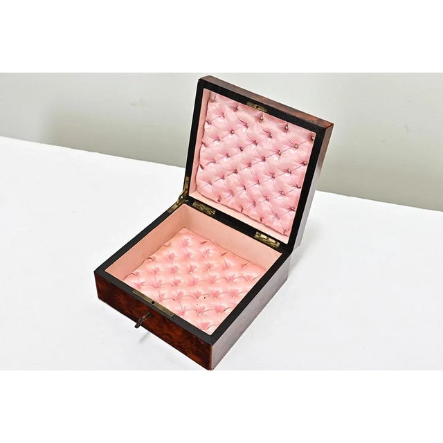 English English 19th Century Square Jewelry Box For Sale - Image 3 of 8