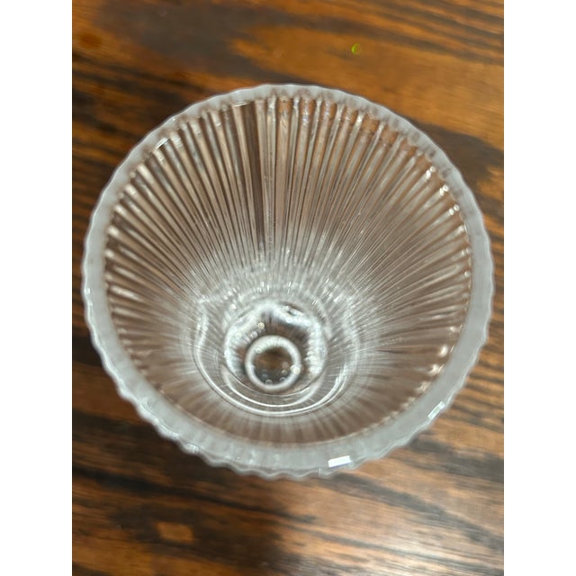 Fostoria Fostoria Crystal Ribbed Bud Vase With Thumbprint Base For Sale - Image 4 of 11