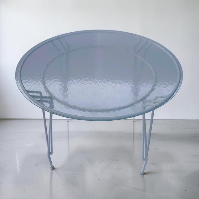 1960s Mid-Century Modern Wrought Iron Patio Set For Sale - Image 4 of 10