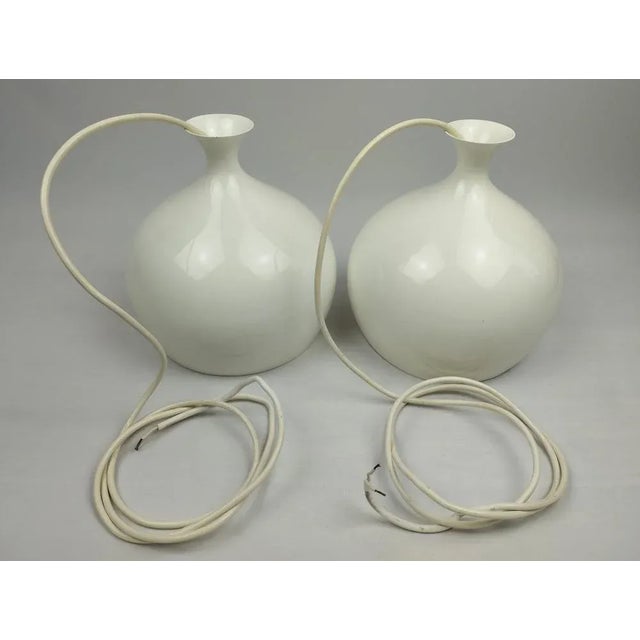 Mid-Century Löken Pendant Lights attributed to Helge Zimdal, Set of 2 For Sale - Image 11 of 13