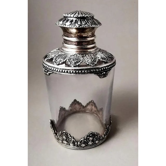 Victorian Crystal and Silver Bottle, 1905 For Sale - Image 4 of 13