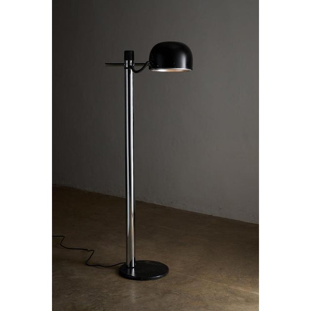 Black Floor Lamp attributed to Enrique Franch for Metalarte, 1970s For Sale - Image 10 of 11