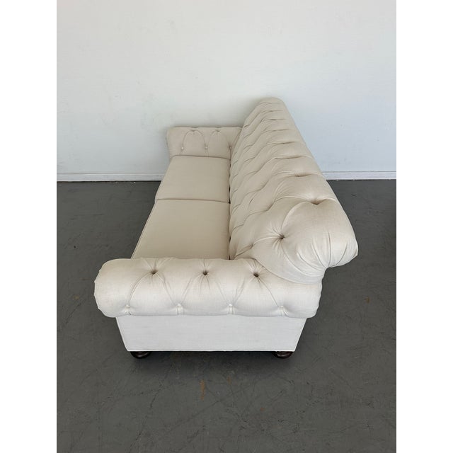 White Ethan Allen Chadwick Sofa For Sale - Image 8 of 10