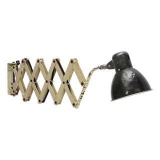 Mid-Century Black and White Metal Scissor Sconce from SIS, Germany For Sale