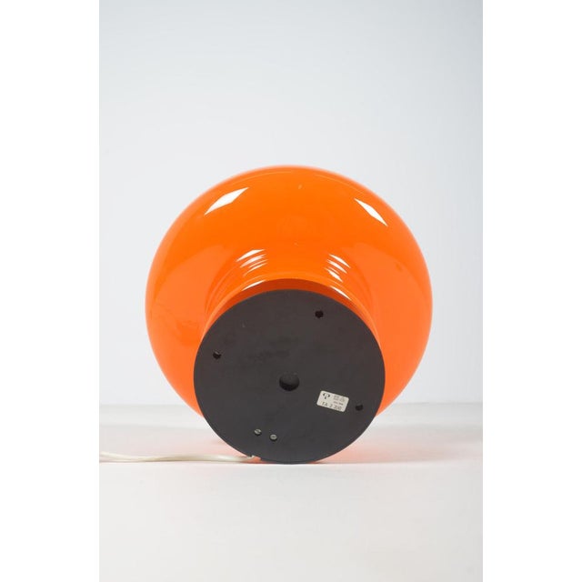 Metal Space Age Mushroom Lamp in Glass by Peill & Putzler, 1970s For Sale - Image 7 of 9
