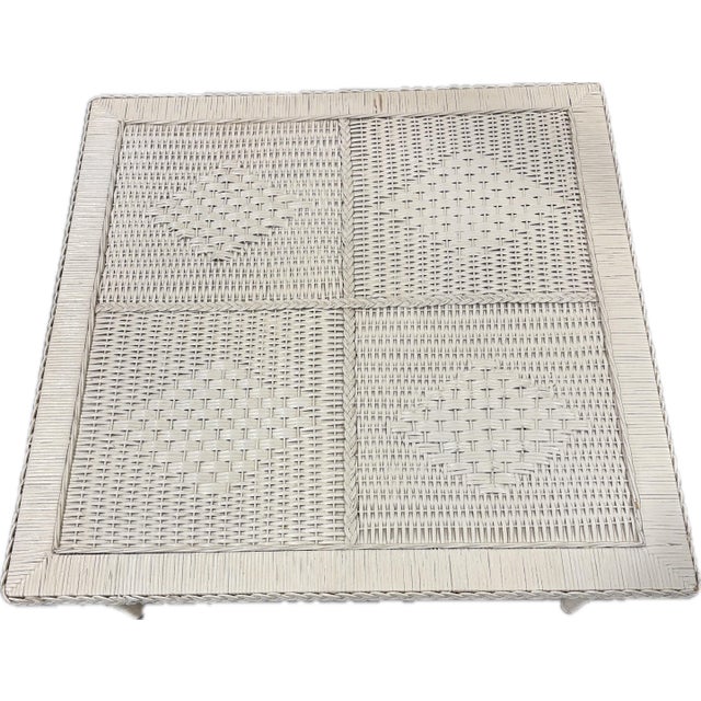 Mid-Century Modern 1970s Large Mid Century Braided Edge Coffee Table For Sale - Image 3 of 4
