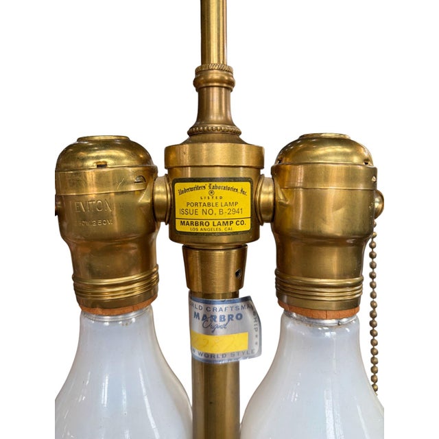 Marbro Brass Peacock Table Lamp, 1950 For Sale - Image 16 of 17