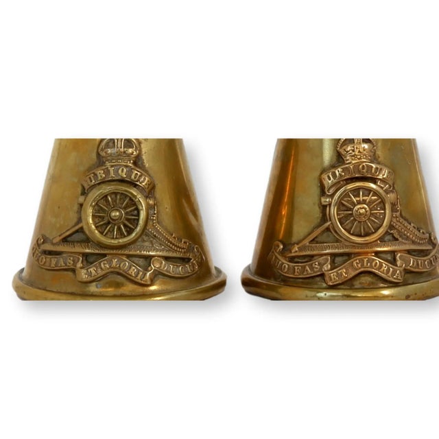 Campaign Antique French Trench Art Match Holders, a Pair For Sale - Image 3 of 5