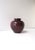 Modern Italian Marble Red Burgundy Urn Vase For Sale - Image 3 of 8