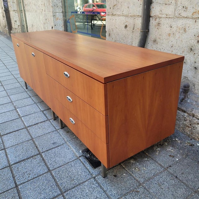 Mid-Century Sideboard in Wood and Steel after George Nelson, 1970s For Sale - Image 18 of 18