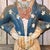 1940s Original 1940's Large Cast Iron Uncle Sam Doorstop Patriotic Americana DoorStop For Sale - Image 5 of 7