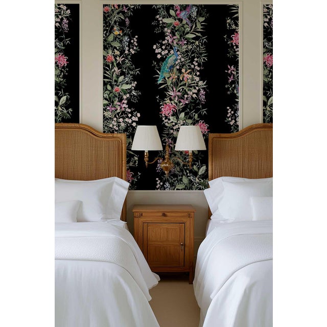 Our Mahjong Garden Stripe Wallpaper takes the timeless beauty of classic chinoiserie and gives it a fresh, collected feel....