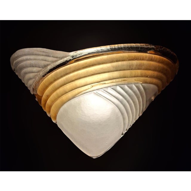 1960s Ribbed Murano Sconces, a Pair For Sale - Image 6 of 11