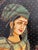 This Bani Thani Rajasthani Indian Mona Lisa hand-painted original diptych oil painting measuring 24x18 inches is a unique...
