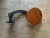 Industrial and Rustic Stool , Swing Out Seat, Iron and Walnut Set of 4 For Sale In Chicago - Image 6 of 6