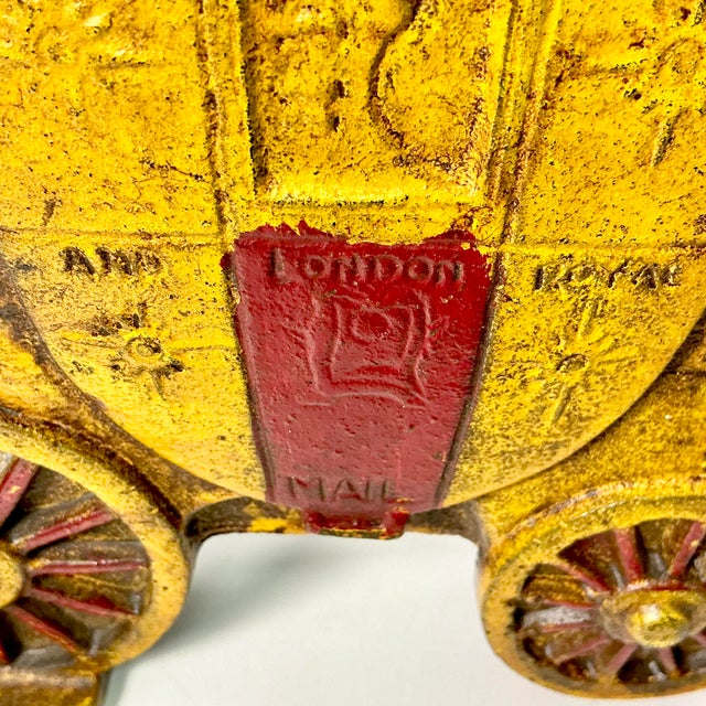Early 20th C Antique Boho Chic English British Royal Mail Cast Iron Doorstop, Double Sided. For Sale - Image 17 of 18