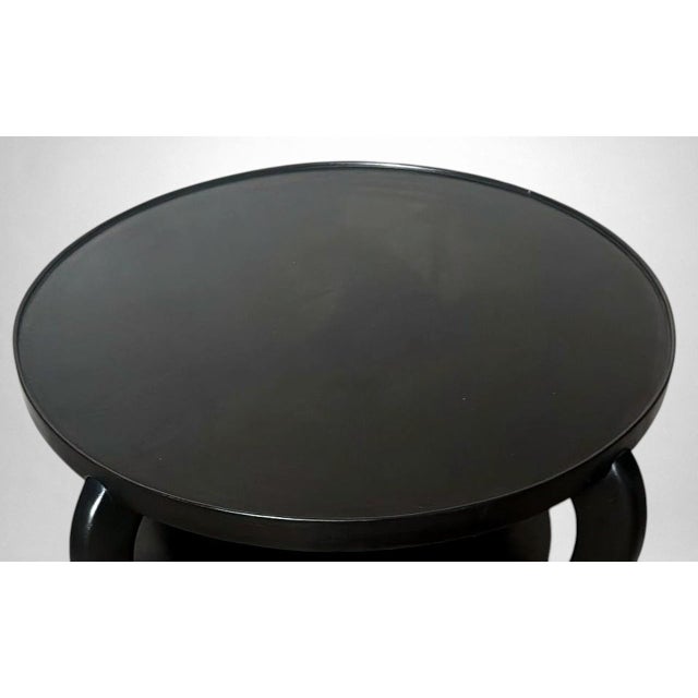 Mid 20th Century Art Deco Ebonized Walnut Coffee Table, Italy For Sale - Image 13 of 18