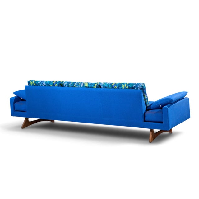 Wood Adrian Pearsall for Craft Associates 2408-S Mid Century Walnut Gondola Sofa For Sale - Image 7 of 9